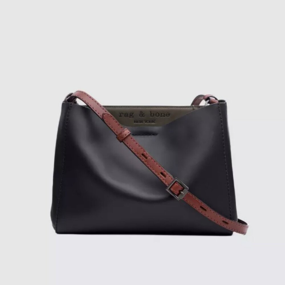 Rag and Bone Passenger Leather Crossbody Black